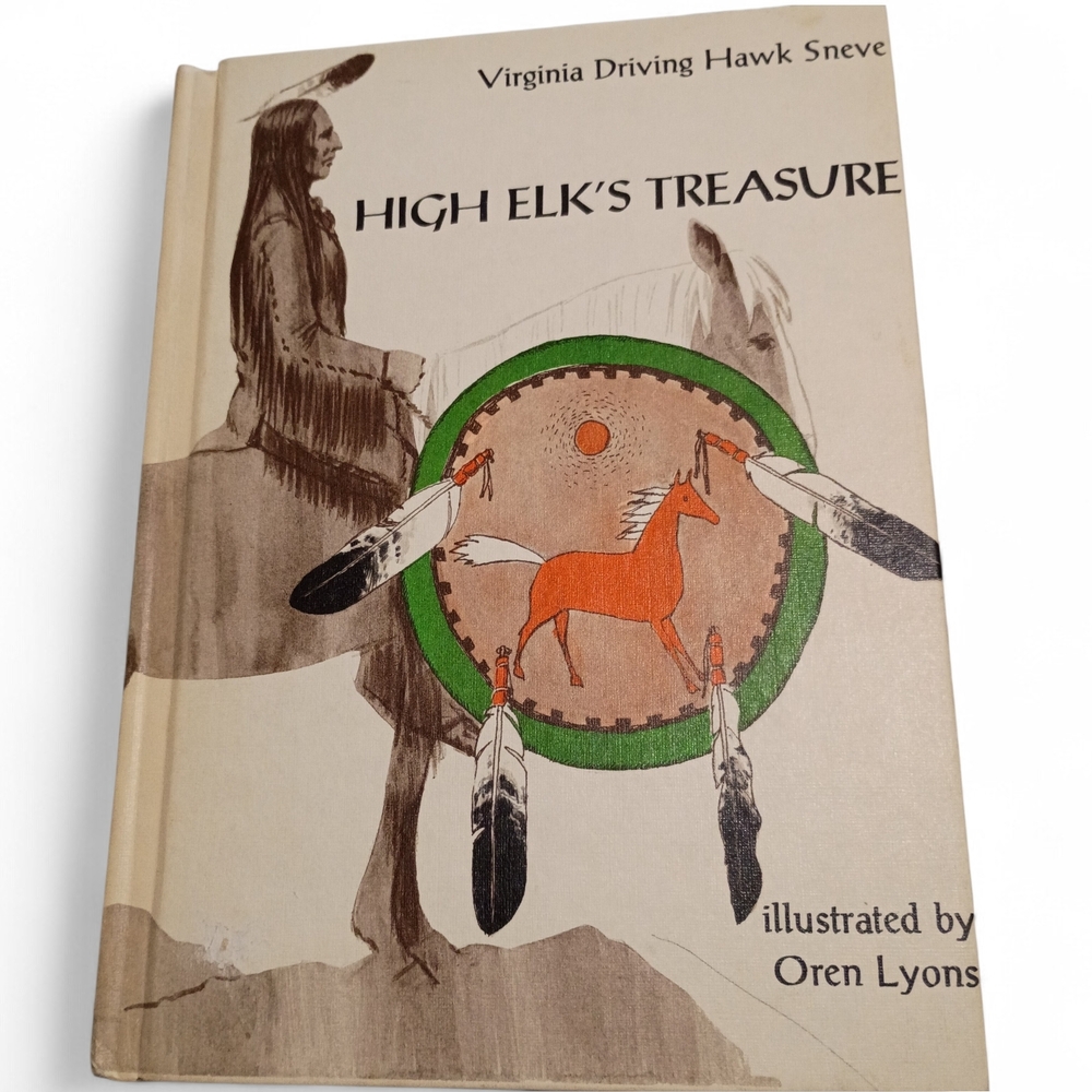 VTG 1972 Virginia Driving Hawk Sneve: High‎ Elk's Treasure Houghton Mifflin Book